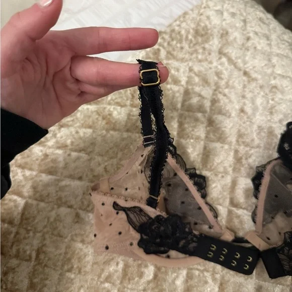 Victoria’s Secret Sheer Rose Unlined Low Cut Demi Bra - Picture 2 of 8